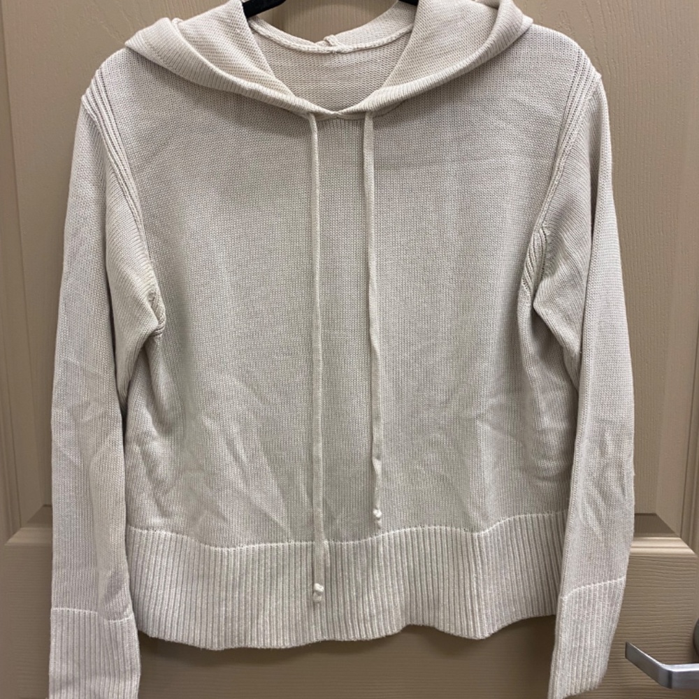 lululemon knitted hoodie, Size XS/S in White Opal, New w/o Tags - Picture 2 of 3